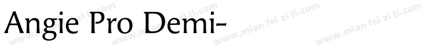 Angie Pro Demi字体转换